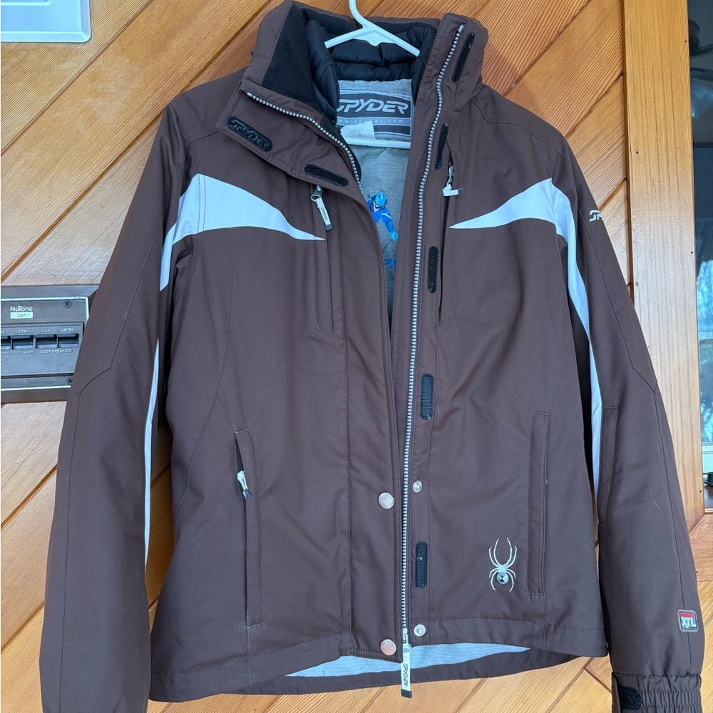 Spyder Brown Jacket with Black Accents